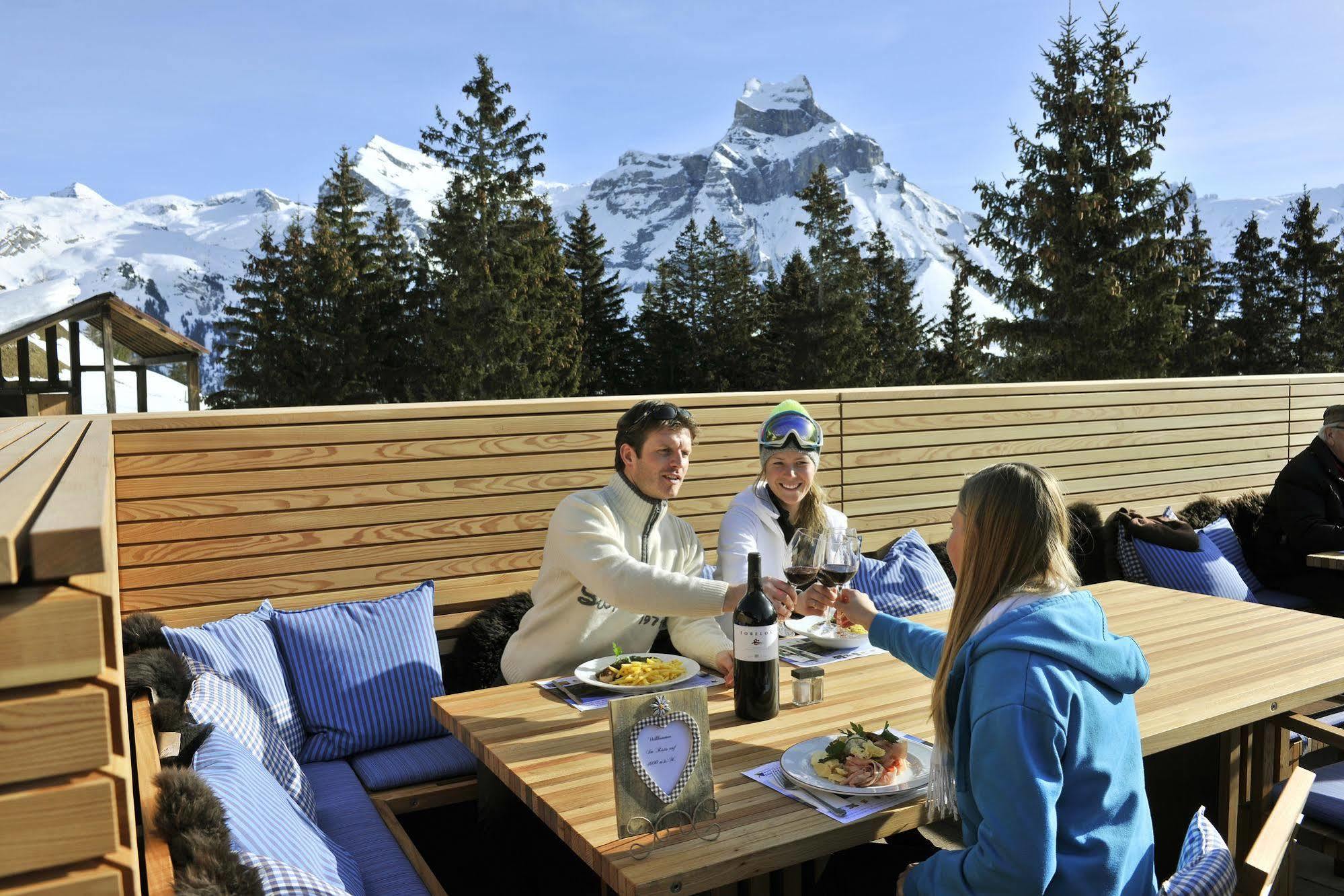 Berglodge Restaurant Ristis Engelberg Exterior foto